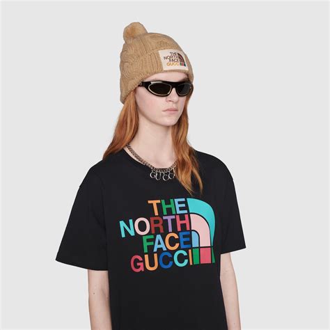 t shirt gucci the north face|gucci north face fanny pack.